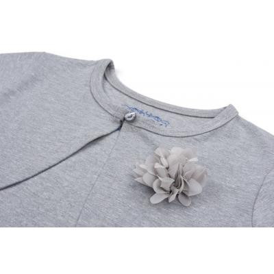 Болеро дитяче Breeze з квіткою (6712-164G-gray)