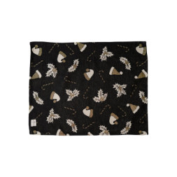 Серветка на стіл Прованс Шапочки на чорному 35х45 см (036448)