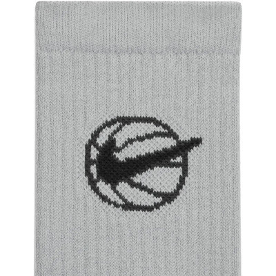 Шкарпетки Nike Crew Everyday Bball 3pr DA2123-902 38-42 3 пари Чорний/Білий/Сірий (194499745846)