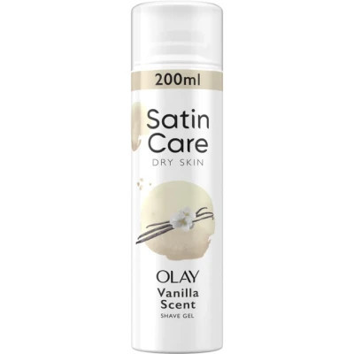 Гель для гоління Satin Care Vanilla Cashmere для сухої шкіри 200 мл (7702018399567)