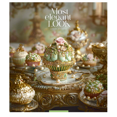 Зошит Школярик Luxury desserts 96 аркушів клітинка (096-3477K)