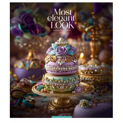 Зошит Школярик Luxury desserts 96 аркушів клітинка (096-3477K)