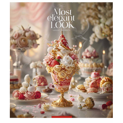 Зошит Школярик Luxury desserts 96 аркушів клітинка (096-3477K)