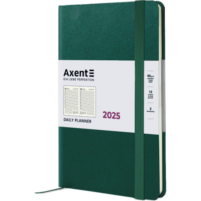 Тижневик Axent датований 2025 Partner Strong 145х210 мм, зелений ліс (8819-25-61-A)
