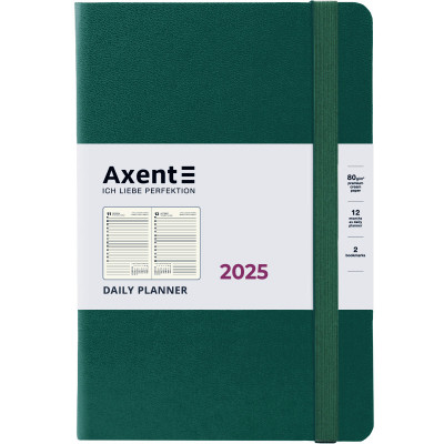 Тижневик Axent датований 2025 Partner Strong 145х210 мм, зелений ліс (8819-25-61-A)