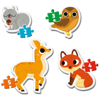 Пазл Clementoni 4 в 1 Forest Animals, серія My First Puzzles (20814)