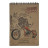 Блокнот Buromax spiral top, А5, 80sheets, KRAFT, square, perforation (BM.2471)