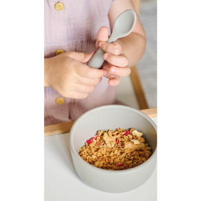 Тарілка дитяча MinikOiOi Bowl - Powder Grey (101080104)