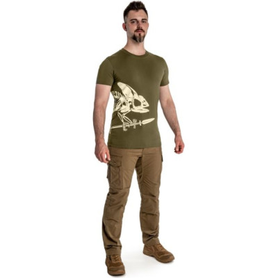 Футболка Helikon-Tex Full Body Skeleton Olive Green розмір XL (TS-FBS-CO-02-B06)