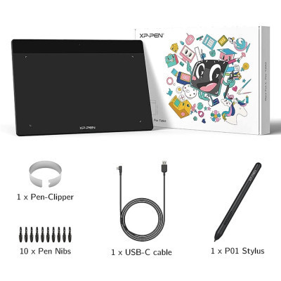 Графічний планшет XP-Pen Deco Fun S Pink (Deco Fun S_R)