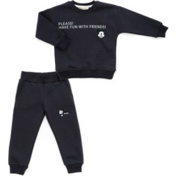 Спортивний костюм дитячий Smile флисовий (23163-98B-gray)