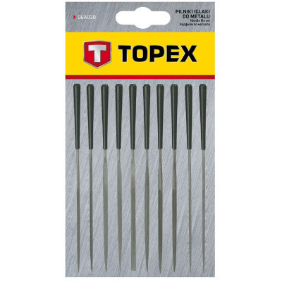 Набір напилків Topex игольчатые по металлу, набор 10 шт. (06A020)