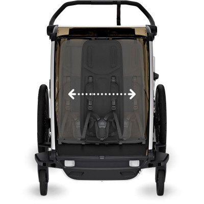 Коляска Thule Chariot Cross 2 Double (Faded Khaki) (TH 10201037)
