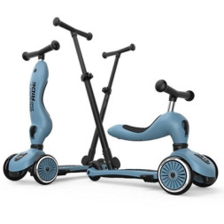 Самокат Scoot&amp;Ride Highwaykick-1 Push and Go сіро-синій (SR-240527-STEEL)