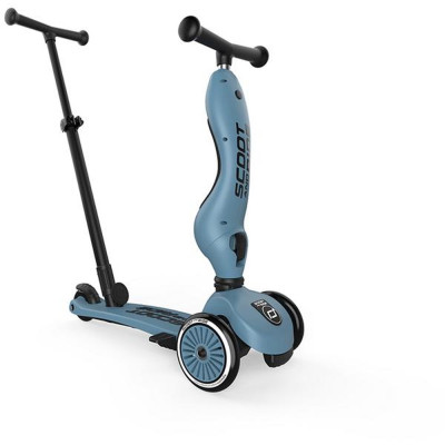 Самокат Scoot&amp;Ride Highwaykick-1 Push and Go сіро-синій (SR-240527-STEEL)