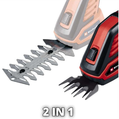 Кущоріз Einhell GC-CG 3,6/70 Li WT, 3.6В 2 Аг, 70/110мм, крок різу 8мм, 0.8кг (3410365)