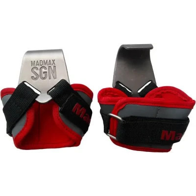 Гаки для тяги на зап&#039;ястя MadMax MFA-330 Lat Hooks Antic silver/Grey/Red (MFA-330-U)