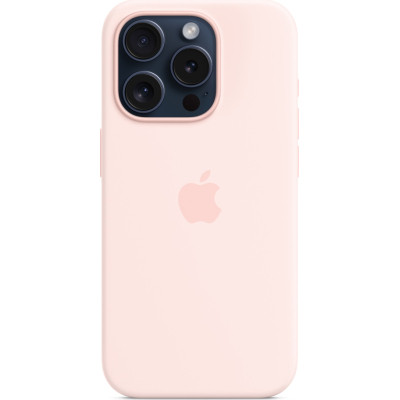 Чохол до мобільного телефона Apple iPhone 15 Pro Silicone Case with MagSafe Light Pink (MT1F3ZM/A)