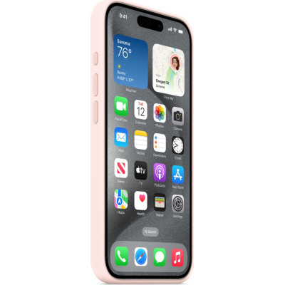 Чохол до мобільного телефона Apple iPhone 15 Pro Silicone Case with MagSafe Light Pink (MT1F3ZM/A)