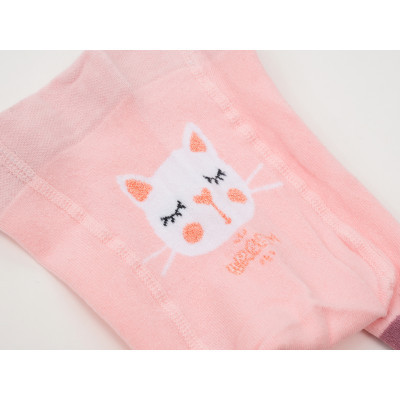 Колготки дитячі BNM з котиком (M0C0301-2076-68G-pink)