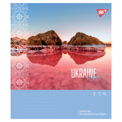 Зошит Yes Ukraine travel А5 24 аркушів лінія (767995)