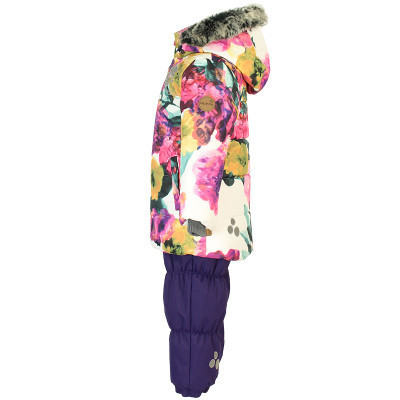 Комплект верхнього одягу дитячий Huppa NOVALLA 45020030 білий з принтом/темно-ліловий 98 (4741468729732)