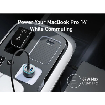 Зарядний пристрій Anker 325 PowerDrive USB-C PD67W + USB-A 22.5W Black (A2731HA1)