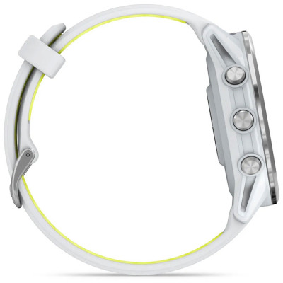 Смарт-годинник Garmin Forerunner 970, Whitestone/Amp Yellow, GPS (010-02969-11)