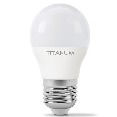 Лампочка TITANUM G45 6W E27 3000K (TLG4506273)
