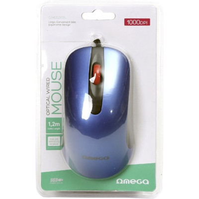 Мишка Omega OM-520 USB Blue (OM0520BL)