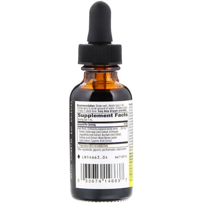 Трави Nature&#039;s Way Ехінацея і Гідрастіс, Echinacea Goldenseal, без спирту, 30 м (NWY-14663)