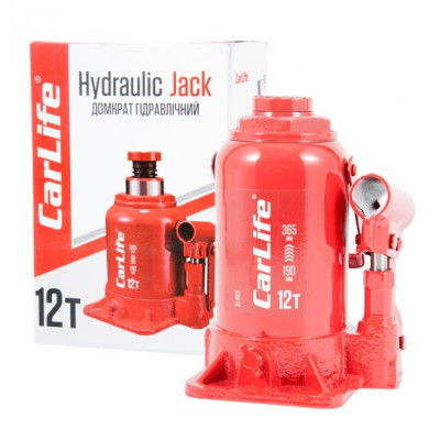 Домкрат CarLife 12т 210-395мм (BJ412)