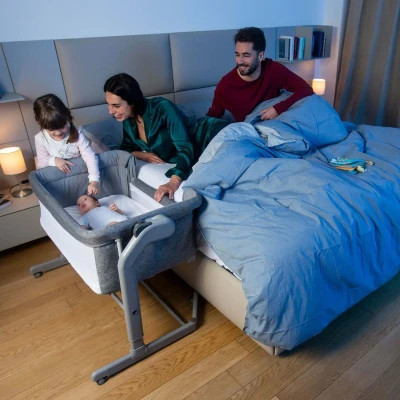 Ліжечко Chicco Next2Me Magic Темно-Сіре (87041.40)
