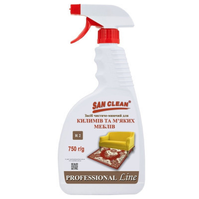 Засіб для чищення килимів San Clean Prof Line для килимів та м&#039;яких меблів 750 г (4820003544259)