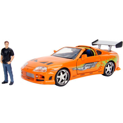 Машина Jada металева Форсаж Toyota Supra (1995) + фігурка Браяна 1:24 (253205001)