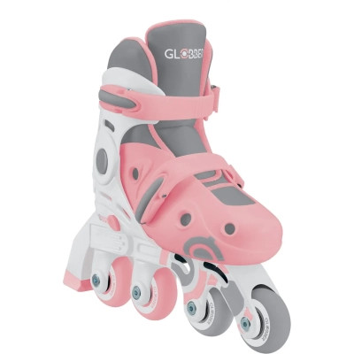 Роликові ковзани Globber 2в1 пастельно-рожеві р.26-29, до 20кг, 3+ (780-210)