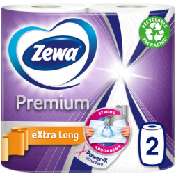 Паперові рушники Zewa Extra Long 2 шари 2 рулони (7322541192932)