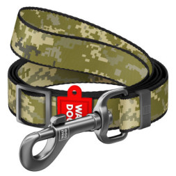 Повідок для собак WAUDOG Nylon &quot;Мілітарі&quot; S Ш 15 мм Д 152-183 см (370-4026)