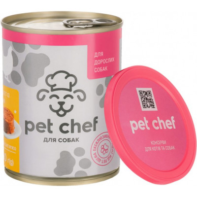 Консерви для собак Pet Chef паштет з куркою 360 г (4820255190242)