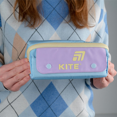 Пенал Kite 2702-4 блакитно-фіолетовий (K25-2702-4)