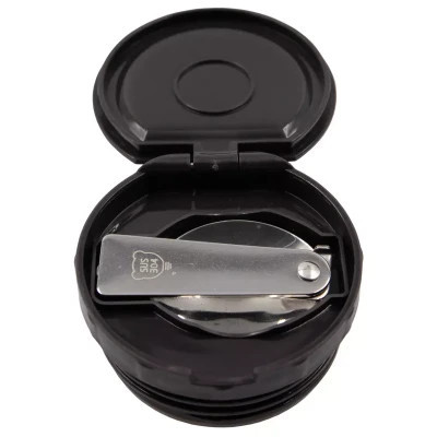 Термос Tramp з широким горлом в чохлі 0.8 л Black (UTRC-132-black)