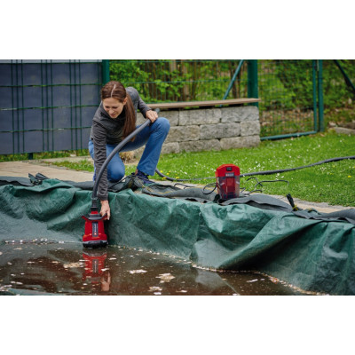 Садовий насос Einhell для брудної води GE-DP 18/25 Li - Solo, PXC, 18В, 7500 л/г (без АКБ та ЗП) (4181580)