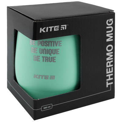 Поїльник-непроливайка Kite Be positive термокружка 360 мл, бірюзова (K22-378-02-2)