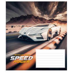 Зошит Школярик Speed power 24 аркуша лінія (024-3297L)