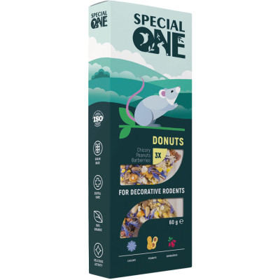Витамины для грызунов Special One &quot;Цикорий, арахис, барбарис&quot; 60 г (4823082425228)