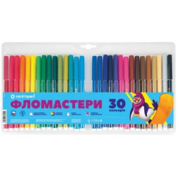 Фломастери Centropen 7550/30 COLOUR WORLD, 30 colors (7550/30 ТП)
