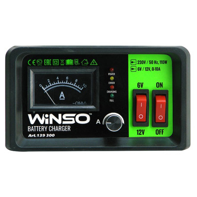 Зарядний пристрій для автомобільного акумулятора WINSO 139300