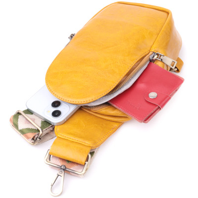 Сумка Vintage З екошкіри Жовта (sale_15118)