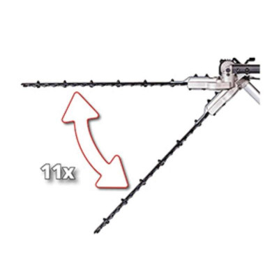 Кущоріз Einhell телескопічний GC-HH 9046, 900Вт, 460мм, крок 20мм, штанга 1.97-2.6м (3403880)