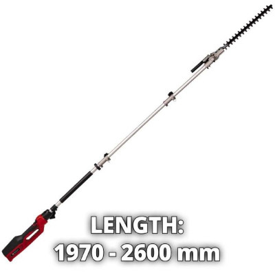 Кущоріз Einhell телескопічний GC-HH 9046, 900Вт, 460мм, крок 20мм, штанга 1.97-2.6м (3403880)